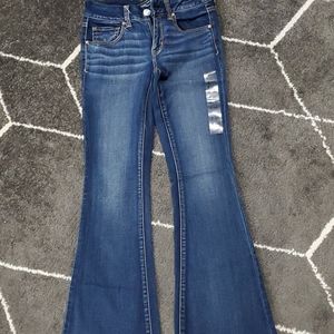 American Eagle Boho Artist Jeans (Size 2 short)